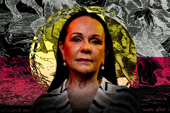 Linda Burney illustration by Aresna Villanueva.