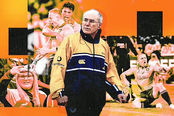 John Howard leading the charge for the Wallabies.