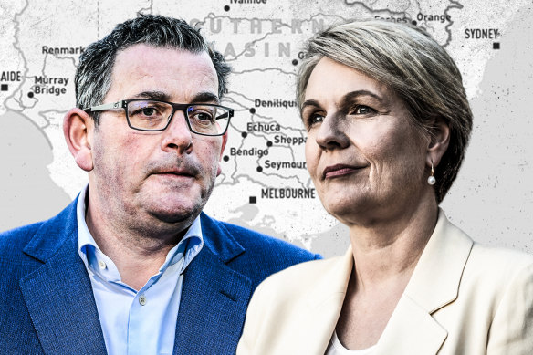 Premier Daniel Andrews and federal Water Minister Tanya Plibersek are in a stand-off over the revived Murray-Darling Basin plan.