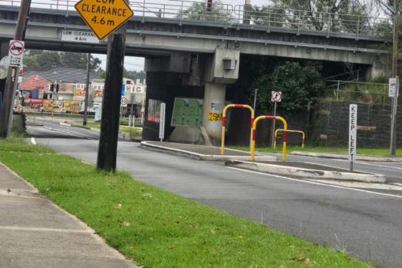 Islamophobic graffiti in the western Sydney suburb of Chester Hill. 