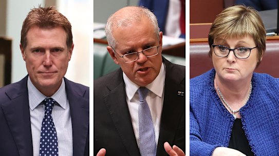 Christian Porter (left) and Linda Reynolds (right) will retain positions in Scott Morrison’s cabinet reshuffle.