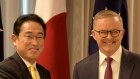 Japanese Prime Minister Fumio Kishida and Prime Minister Anthony Albanese.
