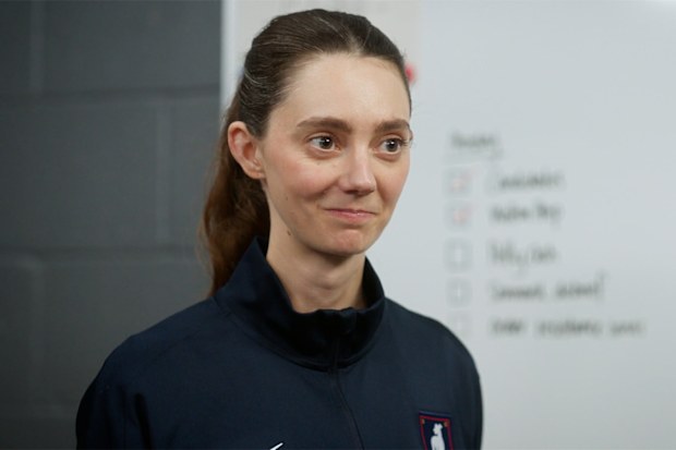 Tanya Reynolds as Coach Alice Chilton in Ted Lasso, season 4.