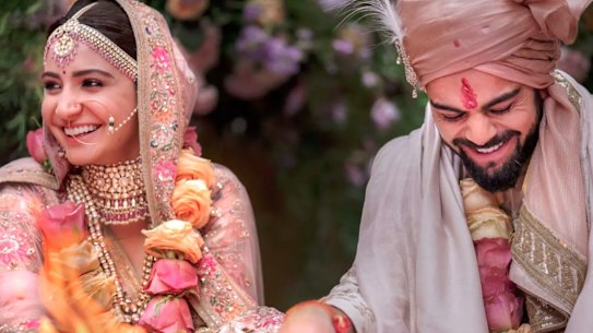Virat Kohli and Anushka Sharma.