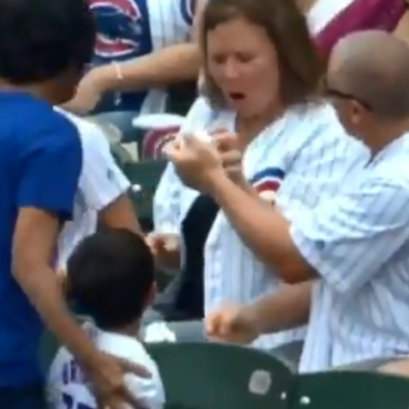 Fan at MLB game snags foul ball from kid, but the little boy ends up a  winner - CBS News