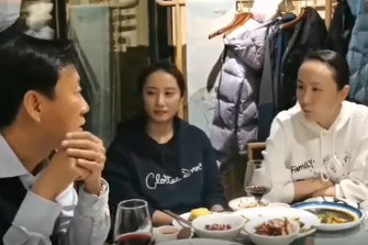 Concerns remain for Peng Shuai despite a video, released by China state-run media, that appears to show (centre) the tennis player in public.