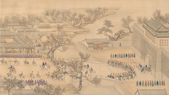 Emperor Qianlong’s Southern Inspection Tour (detail) - Guangningmen.
