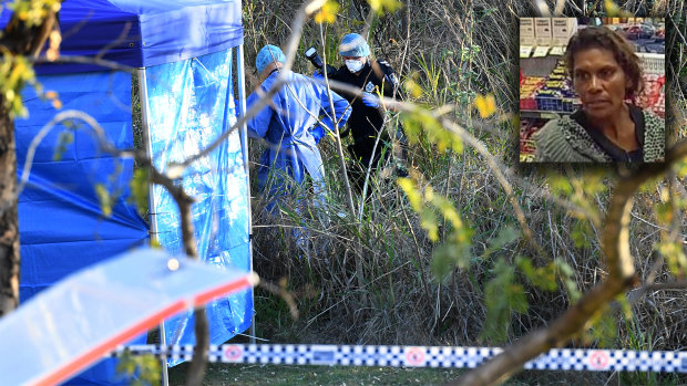 A bag of bones found at Kangaroo Point on September 10 was identified as missing woman Constance Watcho's remains.