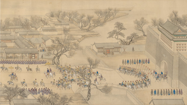 Emperor Qianlong’s Southern Inspection Tour (detail) - Guangningmen.