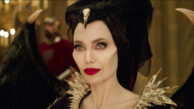 Angelina Jolie as Maleficent.