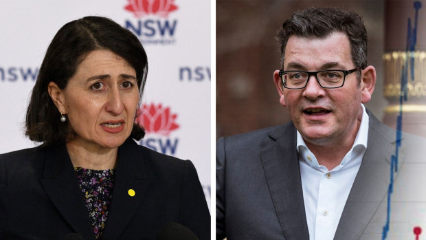NSW Premier Gladys Berejiklian and Victorian Premier Daniel Andrews.