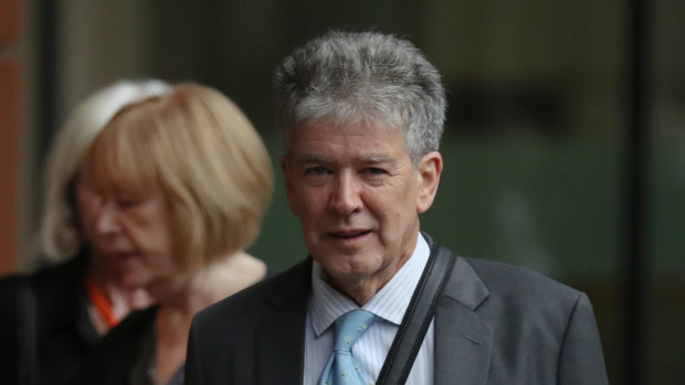 Michael Staindl leaves the Federal Court after the case was heard in February.