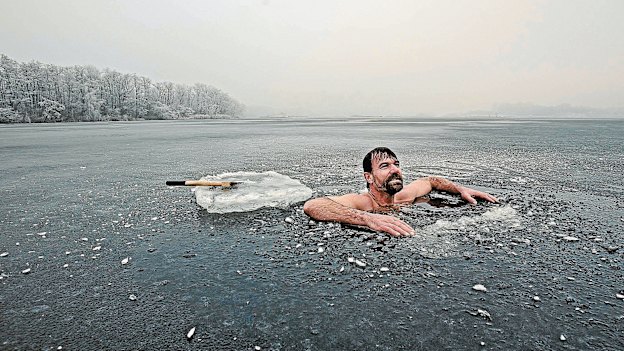 Dutch endurance athlete Wim Hof, whose namesake wellness method incorporates  a cycle of fast and slow breathing.