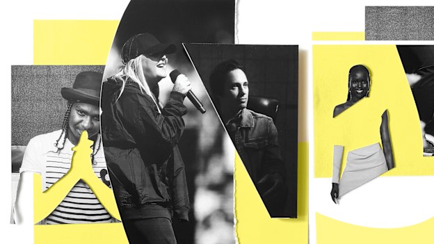 Baker Boy, Tones and I, Trent Dalton and Adut Akech Bior.