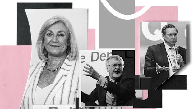 Vicki Baczynskyj, Peter Shergold and Geoff Masters.