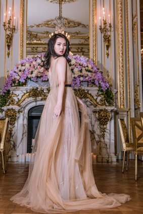 Huawei founder’s daughter Annabel Yao at Le Bal des Débutantes in Paris.