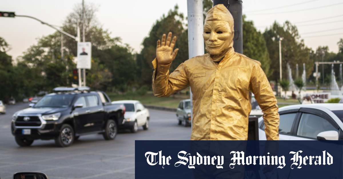 Is the gold mime spying on us? In Pakistan, it’s not a strange question