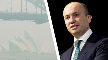 NSW Environment Minister Matt Kean will introduce ambitious new emissions targets after saying no one can deny the link between fires and climate change.