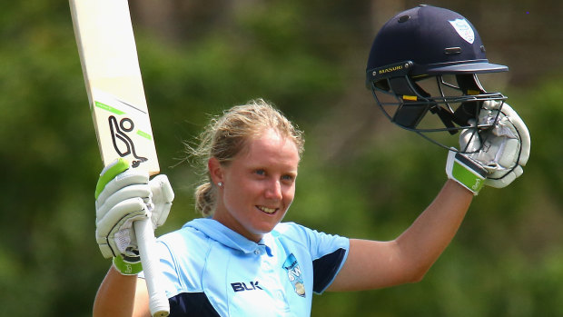 Big shoes to fill: Alyssa Healy takes over from Alex Blackwell as NSW captain.