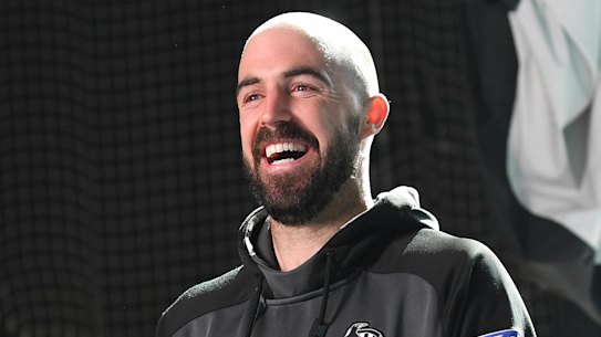 Steele Sidebottom is all smiles again after an uncomfortable injury.