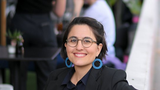 Yarra mayor Gabrielle de Vietri at the Archie’s café parklet on Gertrude Street in May this year.