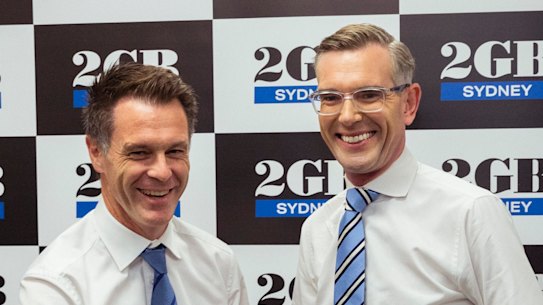 Unity ticket? Labor leader Chris Minns and Liberal Premier Dom Perrottet are in furious agreement on may policies.