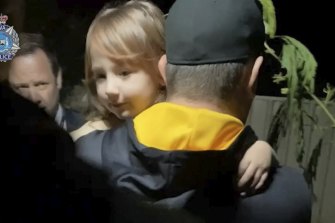 The moment police rescued Cleo Smith from a house in Carnarvon.