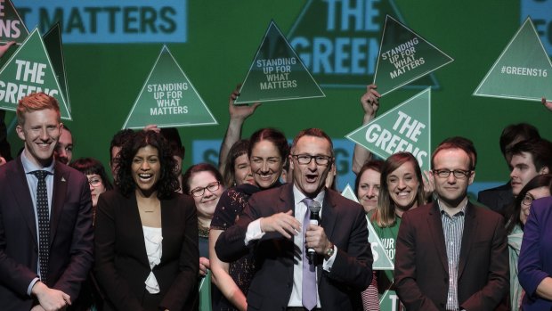 The Greens election night party in July 2016.