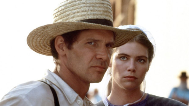 Harrison Ford and Kelly McGillis in  Witness, which won Oscars for best editing and original screenplay.