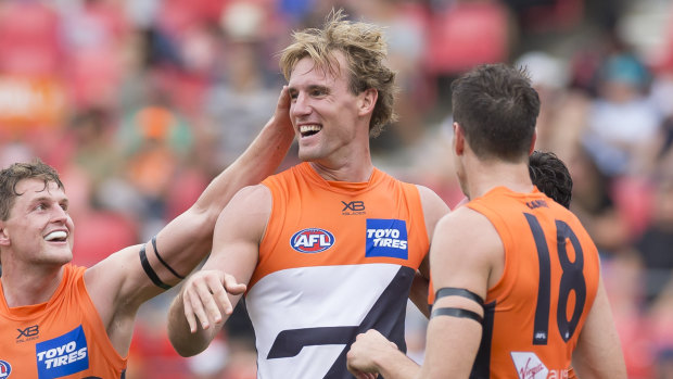 Welcome back: Lachie Keeffe has been recalled to the GWS Giants team.