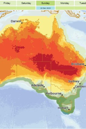 Queensland's heatwave is expected to peak on Sunday.