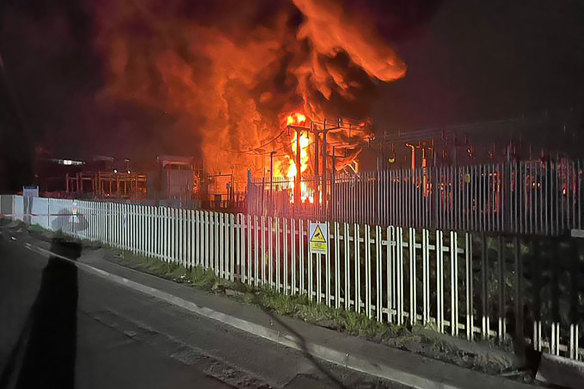 The London Fire Brigade said around 70 firefighters were tackling the blaze in the west of London.
