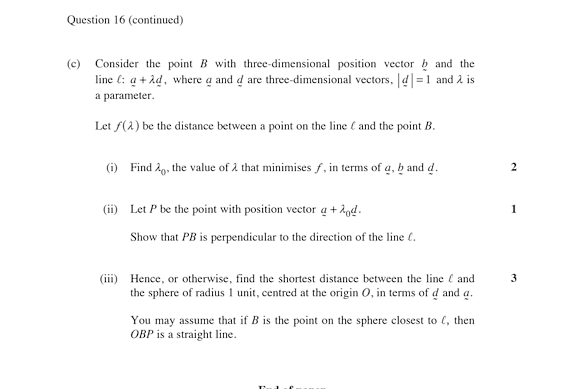 Question 16c of this year’s maths extension 2 exam.
