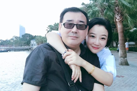 Australian Yang Hengjun, pictured with his wife, has been sentenced to death in China.