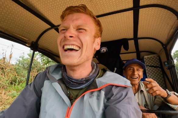 Ryan Magee bought the tuk-tuk in Bolivia for around $3000. 