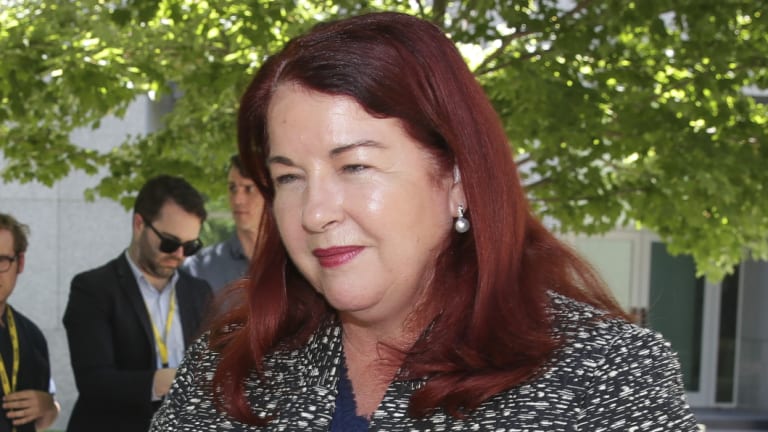 Melissa Price, the environment minister, spoke overnight at the COP24 climate talks in Poland. (Seen here in Canberra earlier this month.)