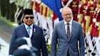 Indonesia President Prabowo Subianto gives Anthony Albanese the royal treatment in Jakarta. 