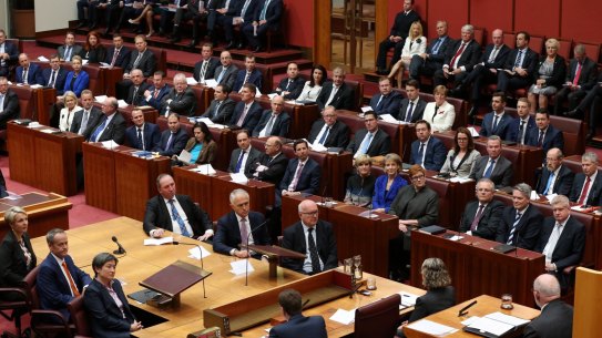 The opening of the 45th Parliament at Parliament House in Canberra in 2016. 
Could a politician's oath improve our polity?