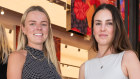 Sophie Hookway and Bella Travini at Mecca’s George St store on Wednesday.