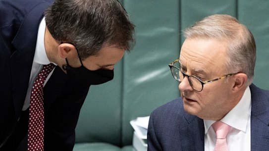 Treasurer Dr Jim Chalmers and Prime Minister Anthony Albanese.