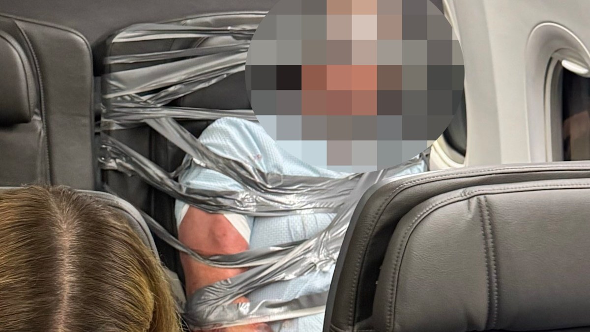 US news: Man duct taped to plane seat after airborne rampage