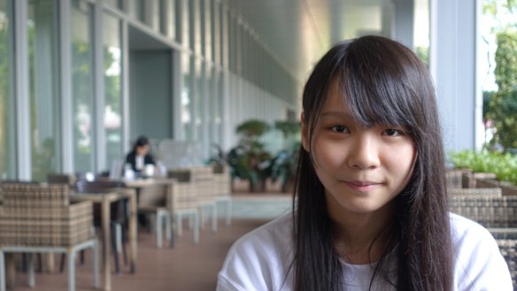 Student activist Agnes Chow was arrested on Monday.