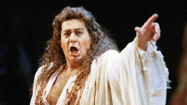 Placido Domingo performs in the San Francisco Opera's production of Herodiade in 1994.