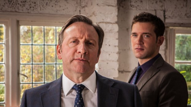 Deliberately unemotional: Neil Dudgeon (left) plays DCI John Barnaby.