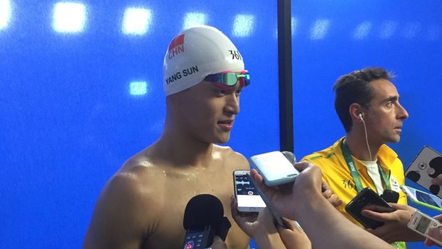 Troubled star: Sun Yang never seems to be far from the spotlight.