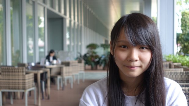 Student activist Agnes Chow was arrested on Monday.