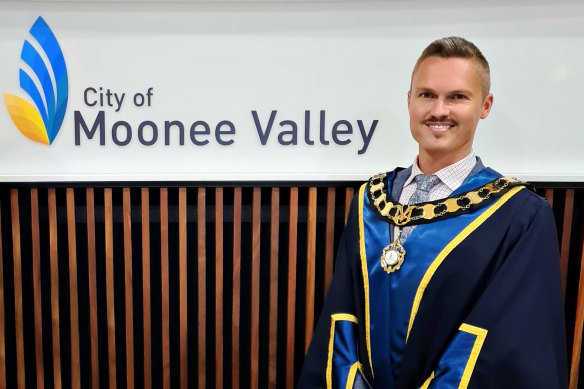 Moonee Valley City Council’s former mayor Cameron Nation.