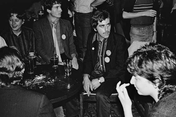 “The Brisbane punk scene, and by extension, Brisbane’s cultural history, was lucky to have Paul O’Brien in action with his camera,” Robert Forster says.
Pictured are Pam, Dennis Cantwell, Paul Nearhos and Michelle Chantrill.