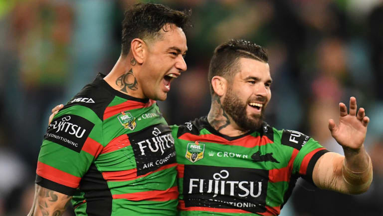 Mr South Sydney: John Sutton, left, has re-signed for one more year with the Rabbitohs.