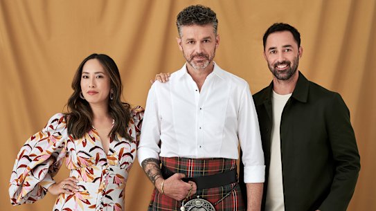 The new faces of Masterchef: Melissa Leong, Jock Zonfrillo and Andy Allen.